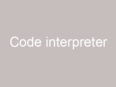 Code interpreter