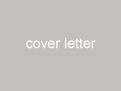 cover letter
