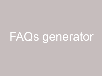 FAQs generator