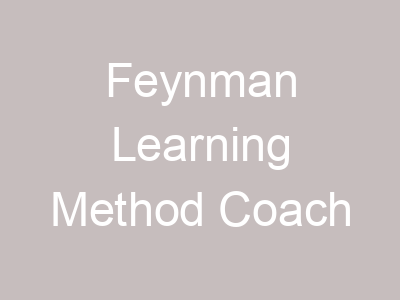 Feynman Learning Method Coach