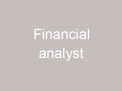 Financial analyst