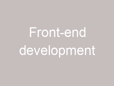 Front-end development