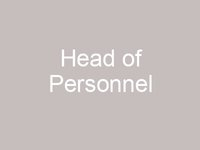 Head of Personnel