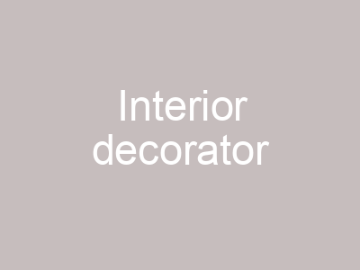 Interior decorator