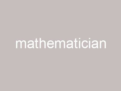 mathematician
