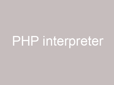 PHP interpreter