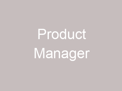 Product Manager