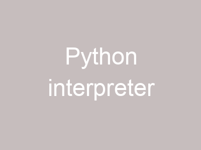 Python interpreter