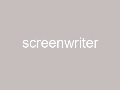 screenwriter