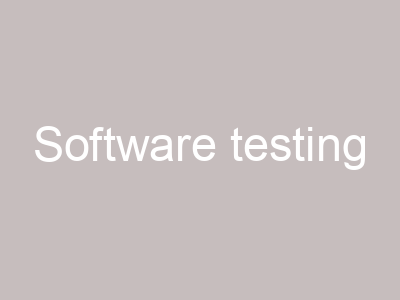 Software testing