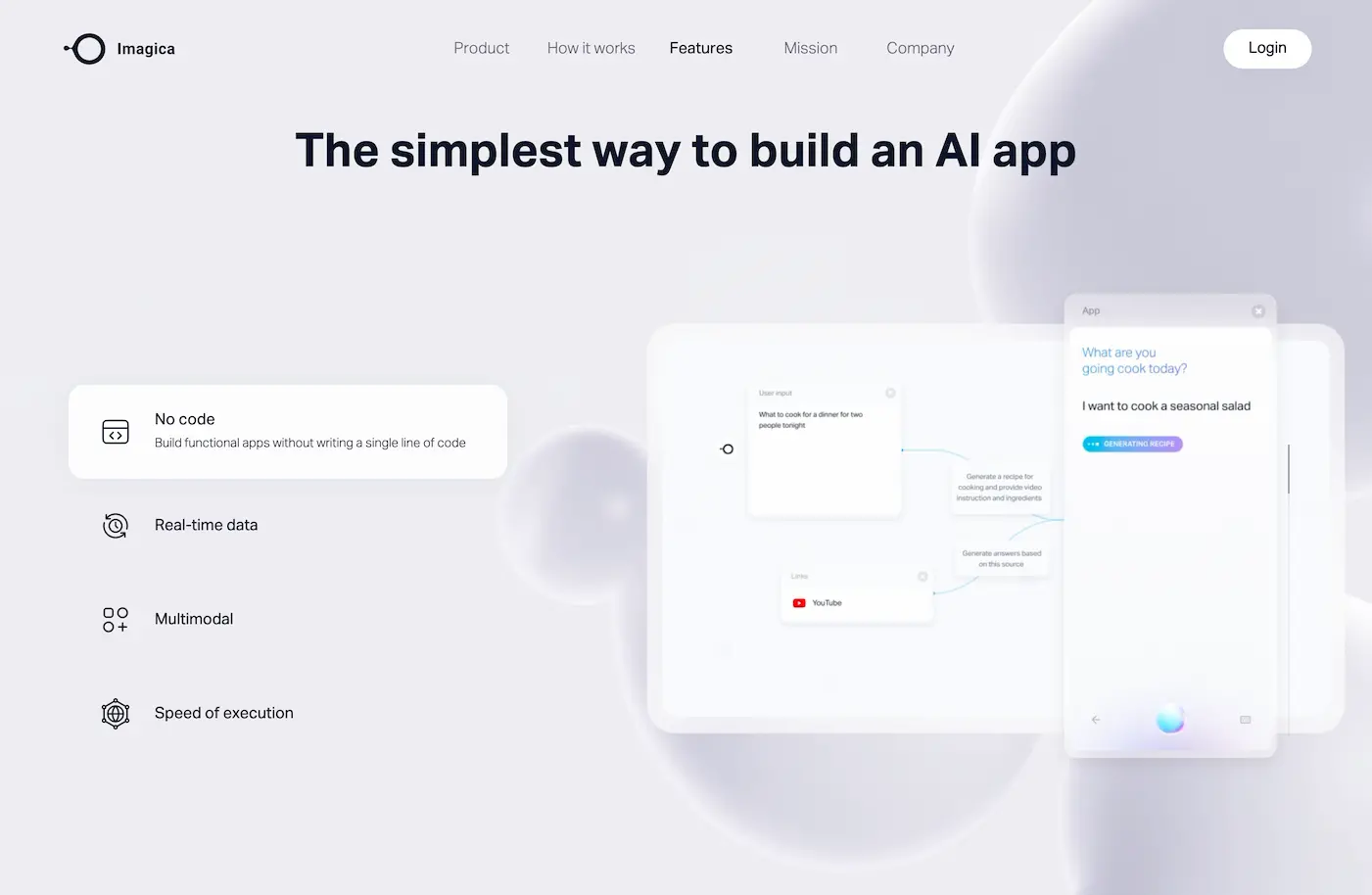 Imagica AI - No-Code AI App Development Platform