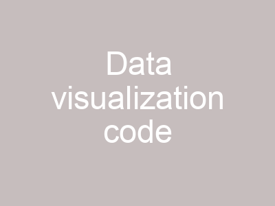 Data visualization code
