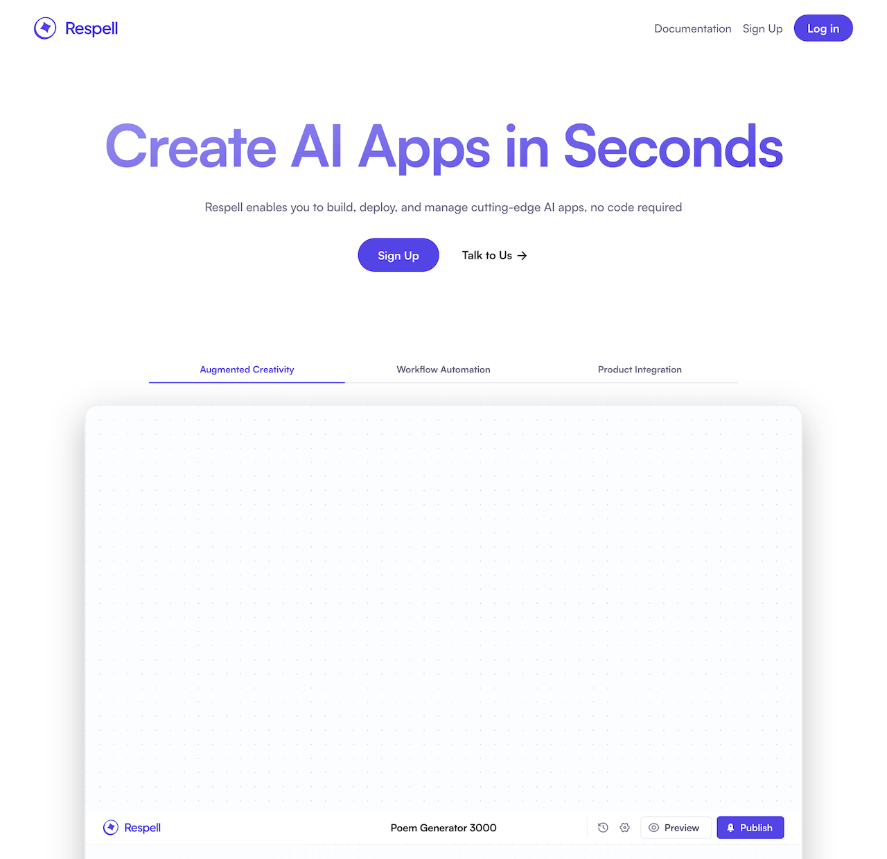 Respell-Revolutionizing AI App Development with No Code