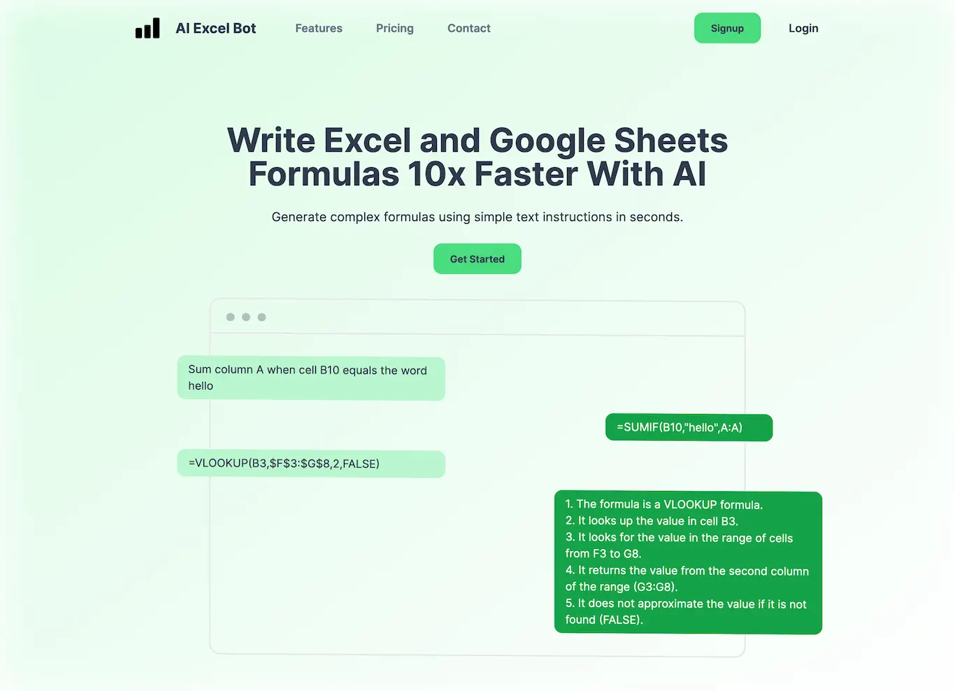 AI Excel Bot-the best AI Formulas Write Tools of Excel and Google Sheets 10x Faster