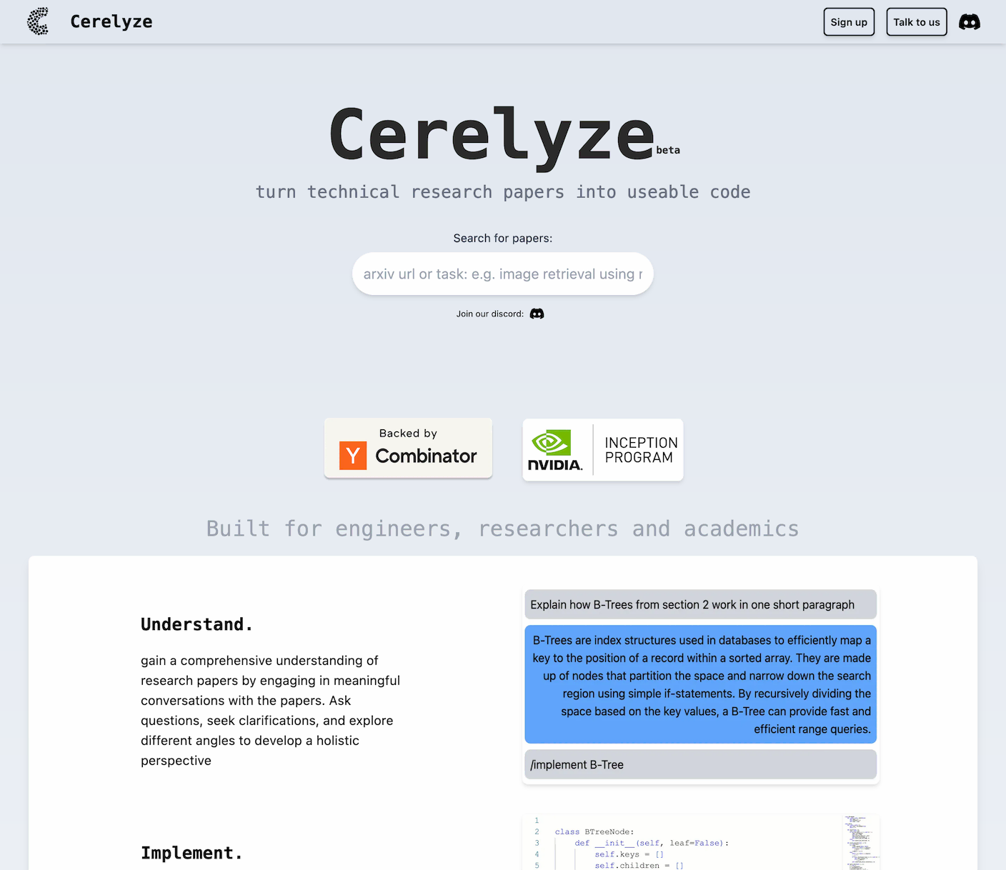 Cerelyze-the Best AI Tools of paper to code