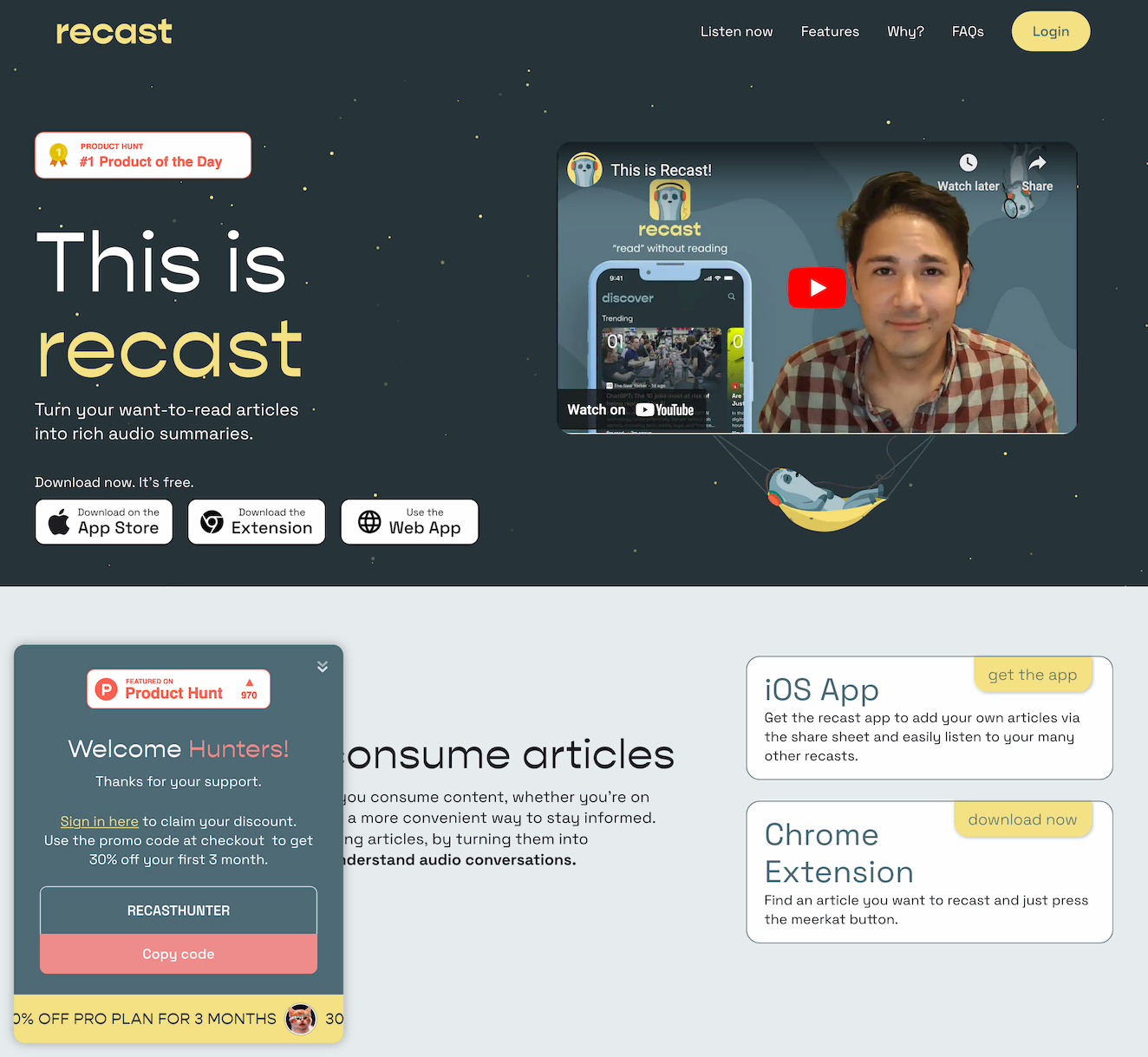 Recast- Transform Articles to Podcast