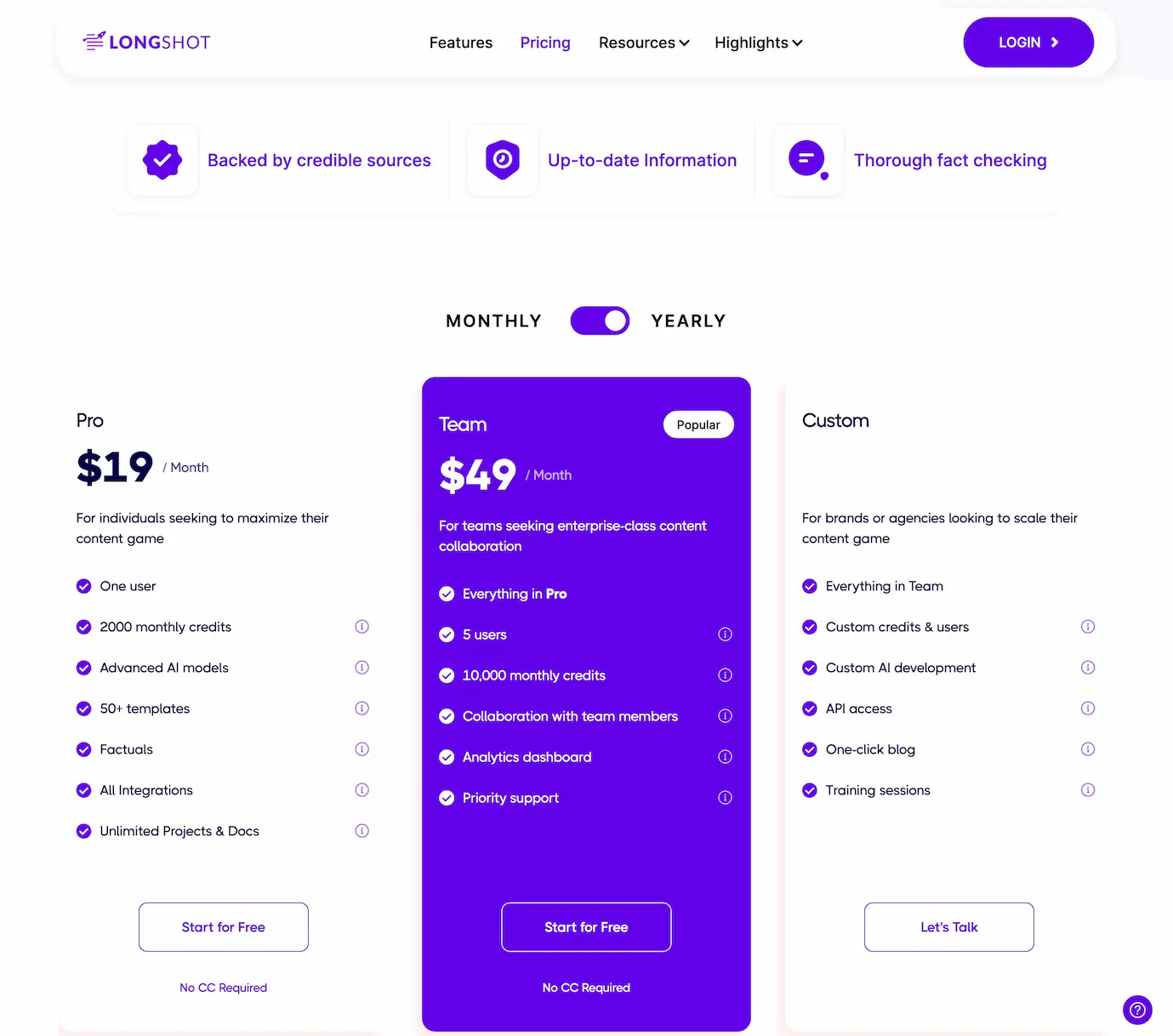 LongShot AI - ChatGPT for enterprises. Upload your docs, fact check, ensure zero hallucinations, and integrate anywhere