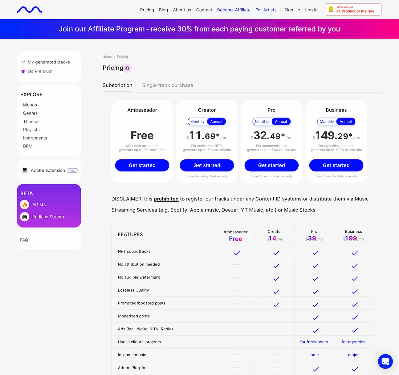 mubert.com.render.pricing
