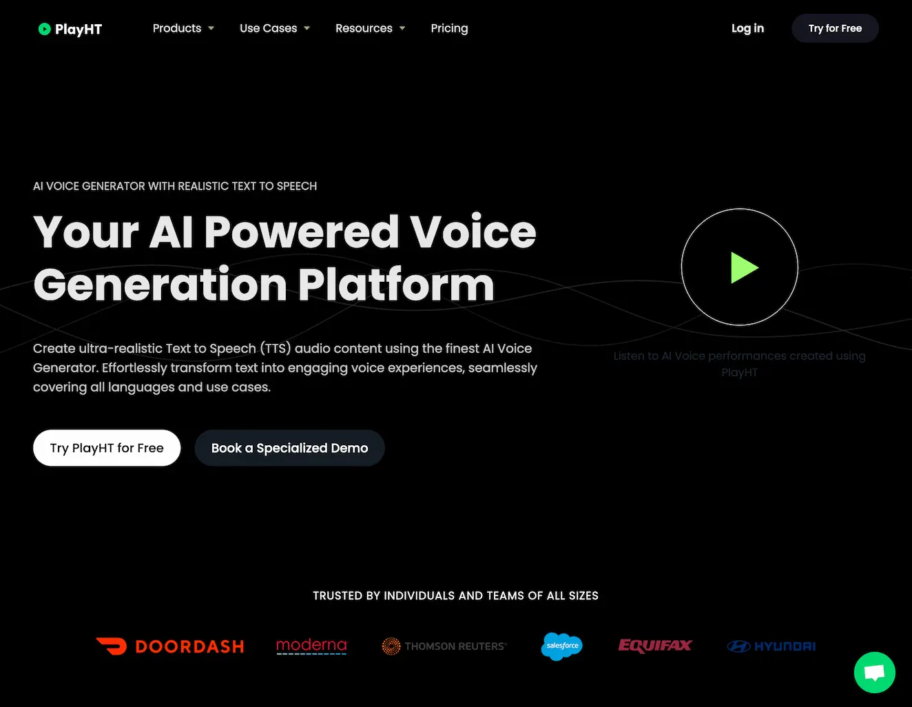 PlayHT-AI Voice Generator & Realistic Text to Speech Online