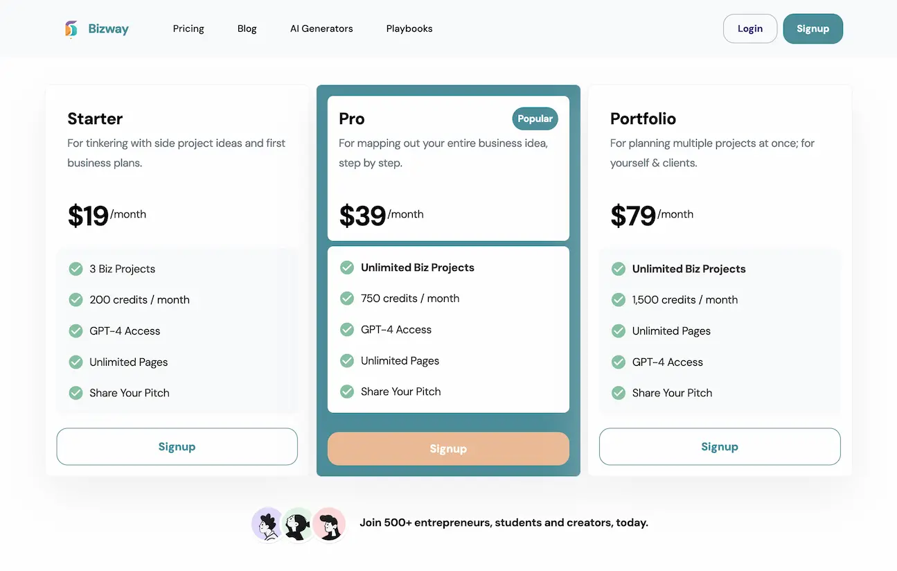 Bizway AI Business Plan Generator and Business Assistant