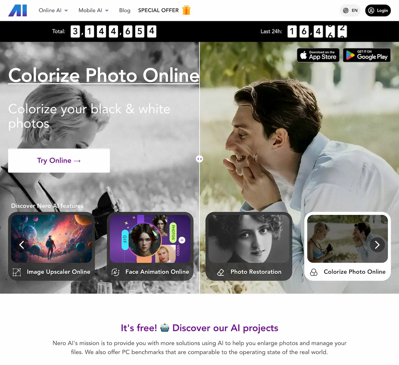 Nero AI-Top Free AI Tool for image enhancement