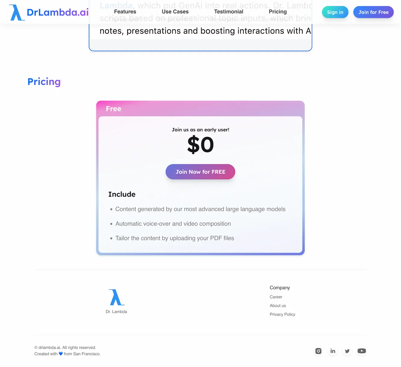 drlambda.ai-YouTube to PDF files, PPT, audio and video scripts, podcasts, and even new videos with one click