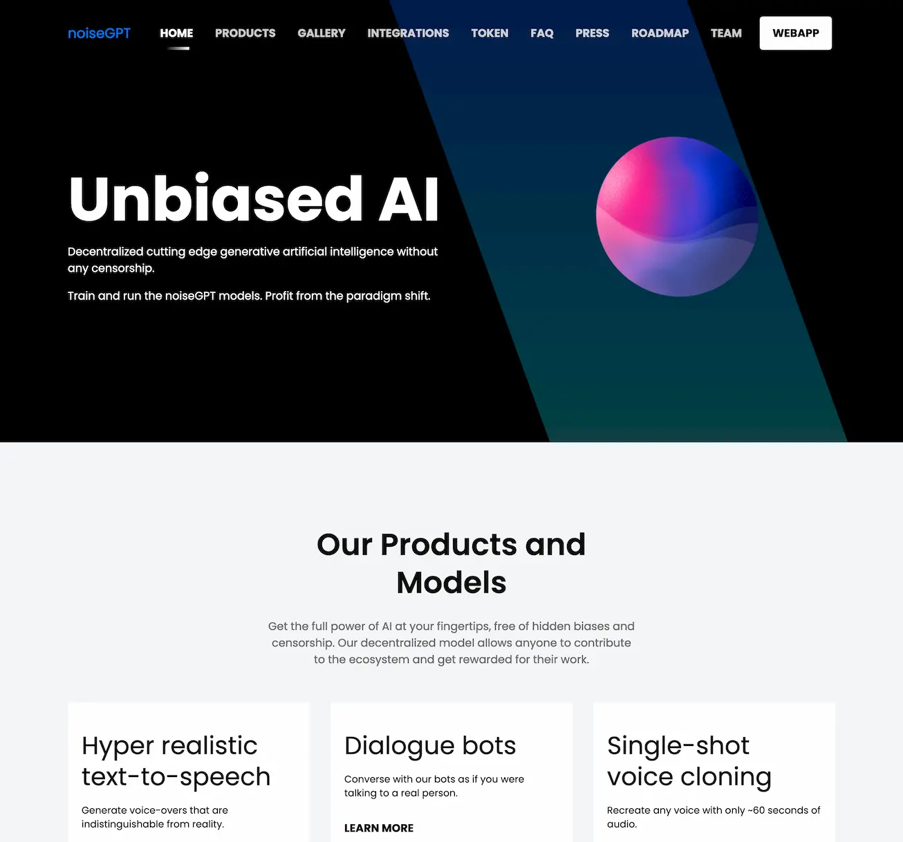 NoiseGPT-decentralized and uncensored generative AI platform