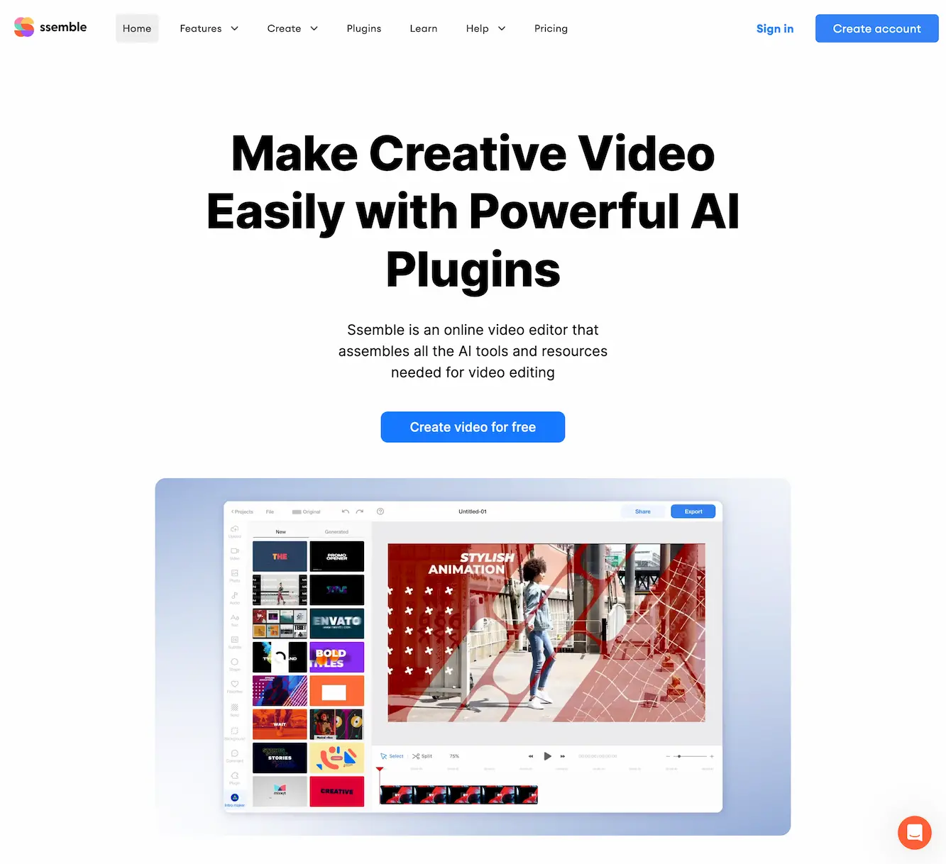 Ssemble - All-in-one Collaborative AI Video Editor