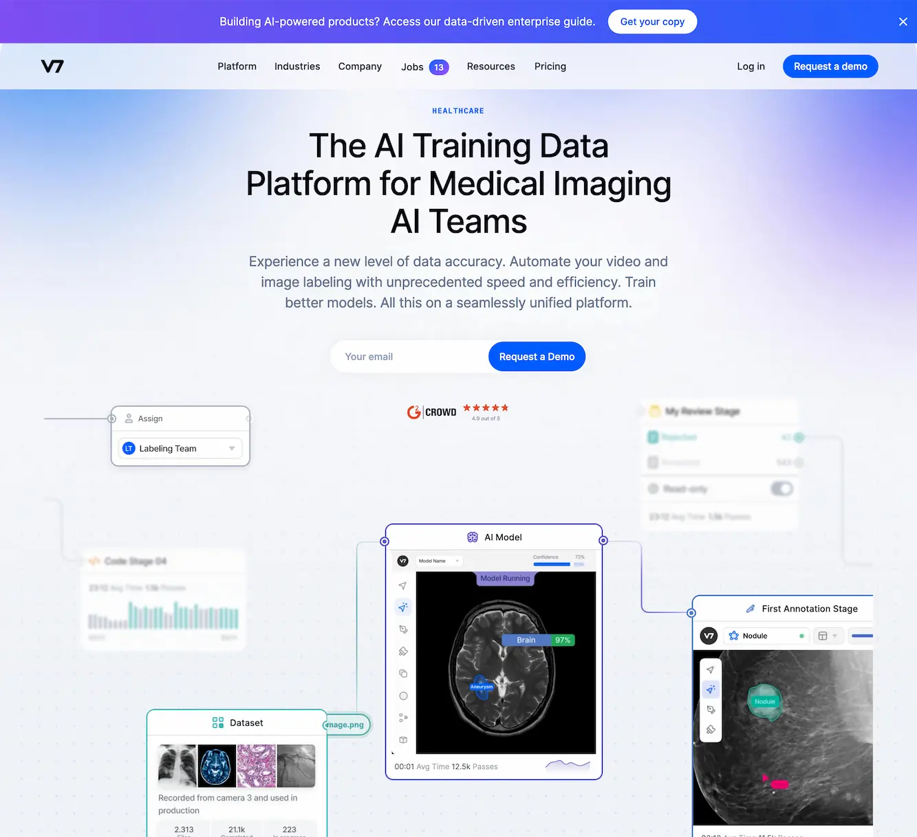 V7-enhance medical imaging, data analysis, in Healthcare industry