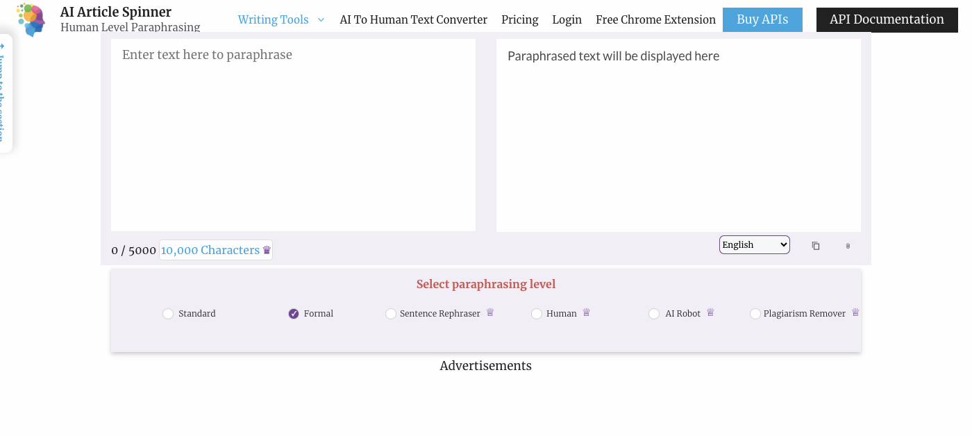 AIArticlespinner.co Review 2023: Features, Rewriting Modes, Pricing