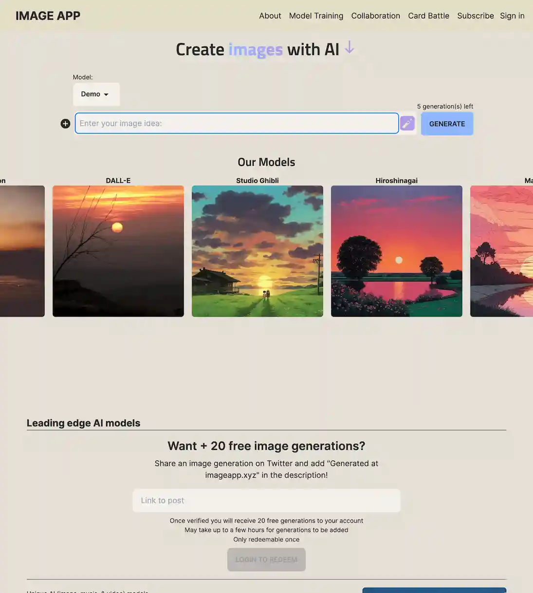 Image App: Advancing AI Image Generation and Model Training
