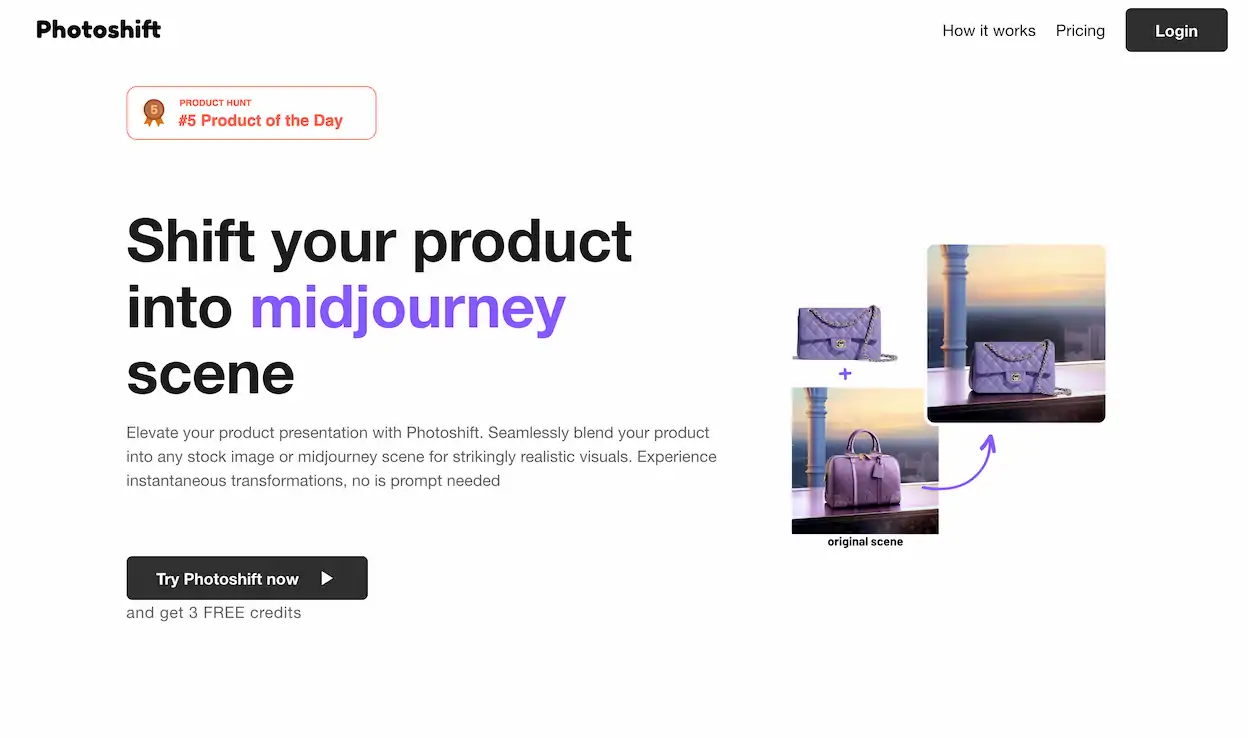 Photoshift-swap your product into any stock image only one click
