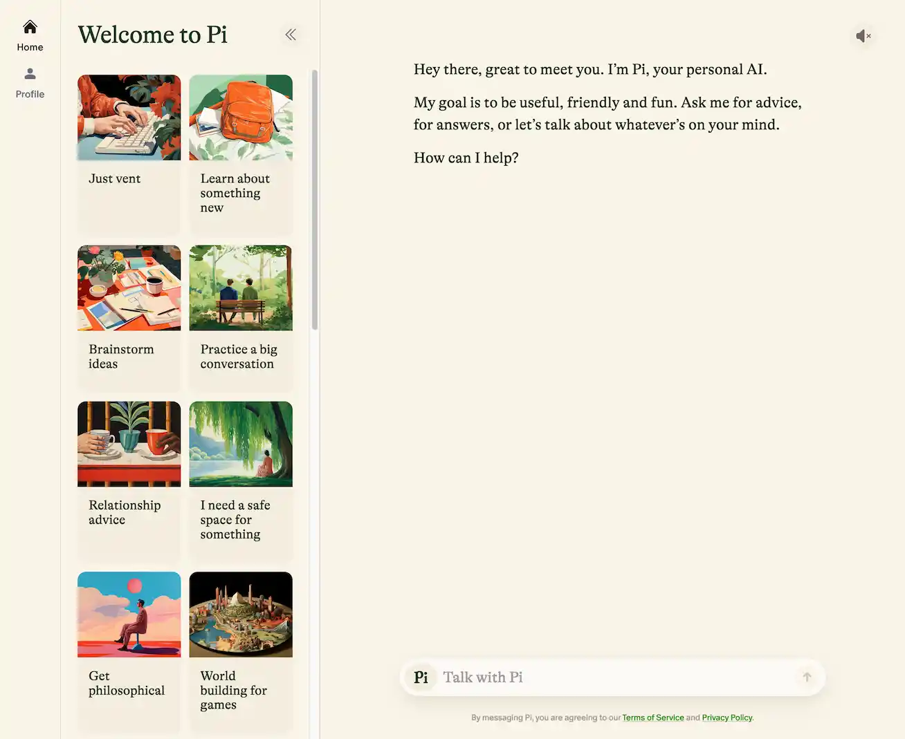 Pi is a free personal bot