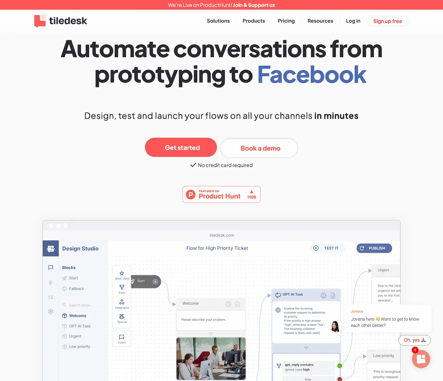 Tiledesk Design Studio- Unlock AI magic for elevated customer engagement, fast