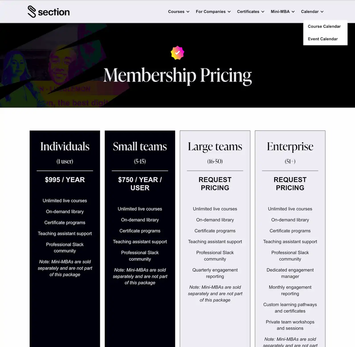 Section School: Unlimited Online Business Education include AI Courses