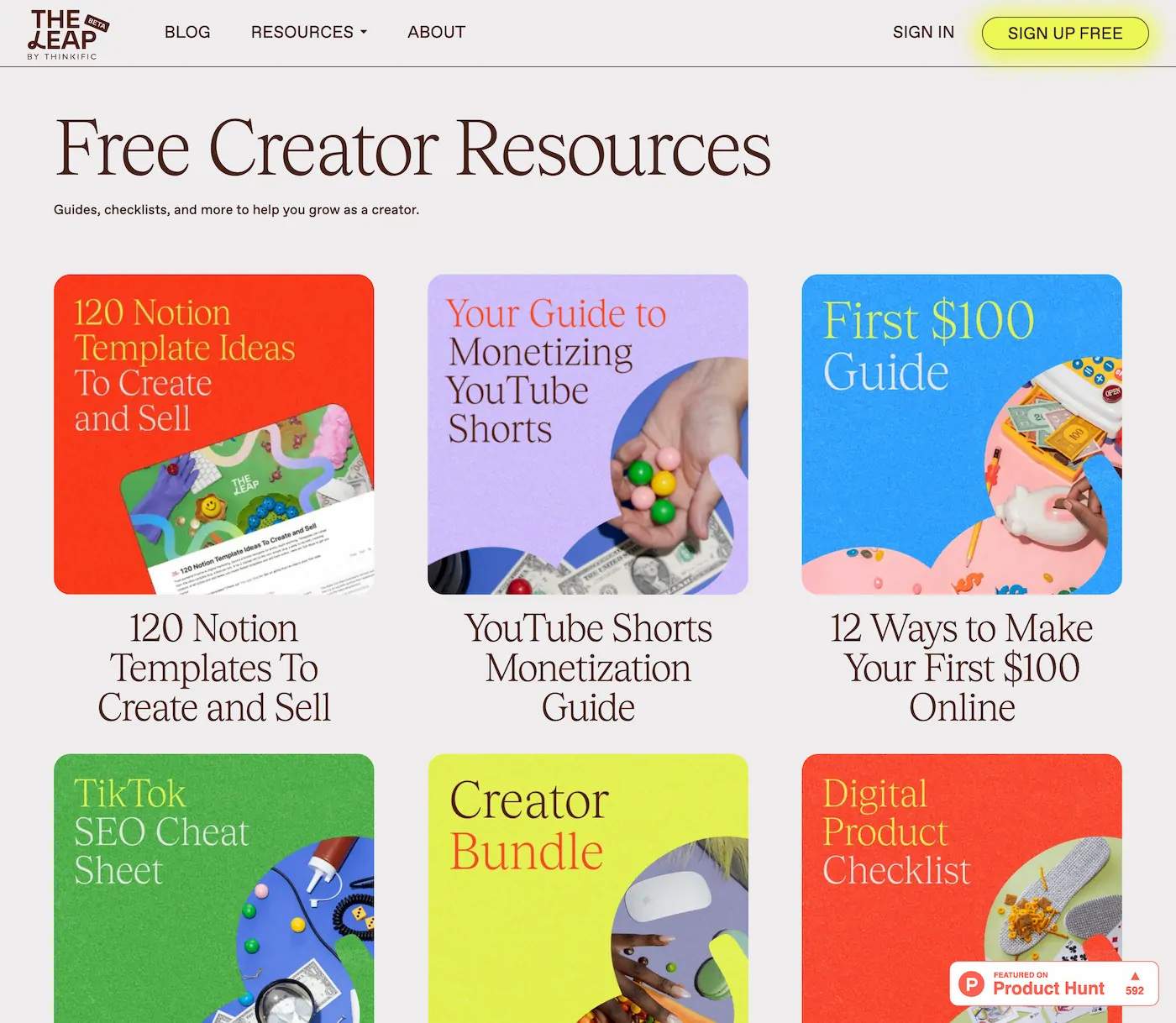 The Leap- Build and sell digital products in minutes, powered by AI