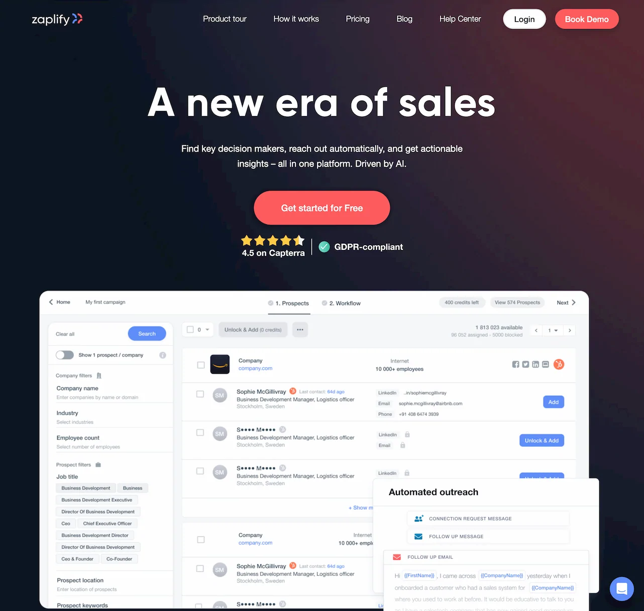 Zaplify- Personalize your LinkedIn and email outreach automatically