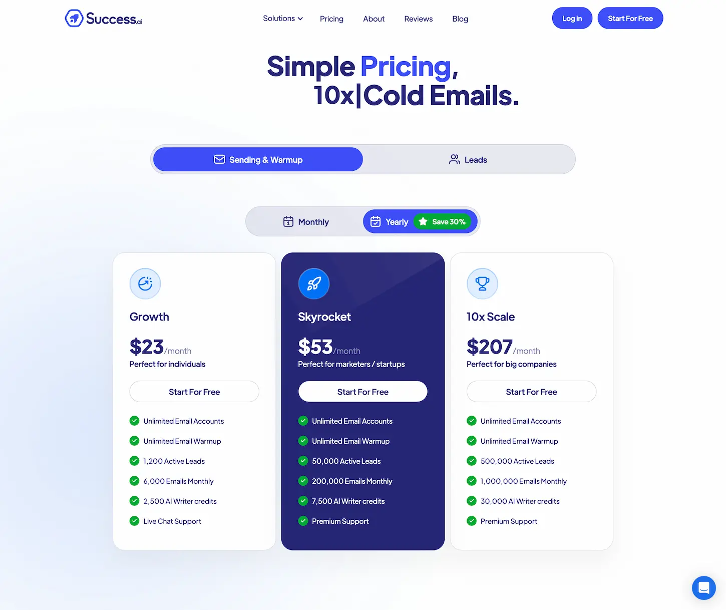 Success.ai-10x Your Leads, Meetings, & Revenue with AI-Powered Cold Emails