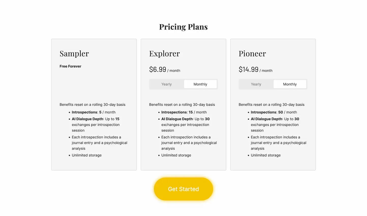 Deepwander - Introspection Revolution with AI pricing and features