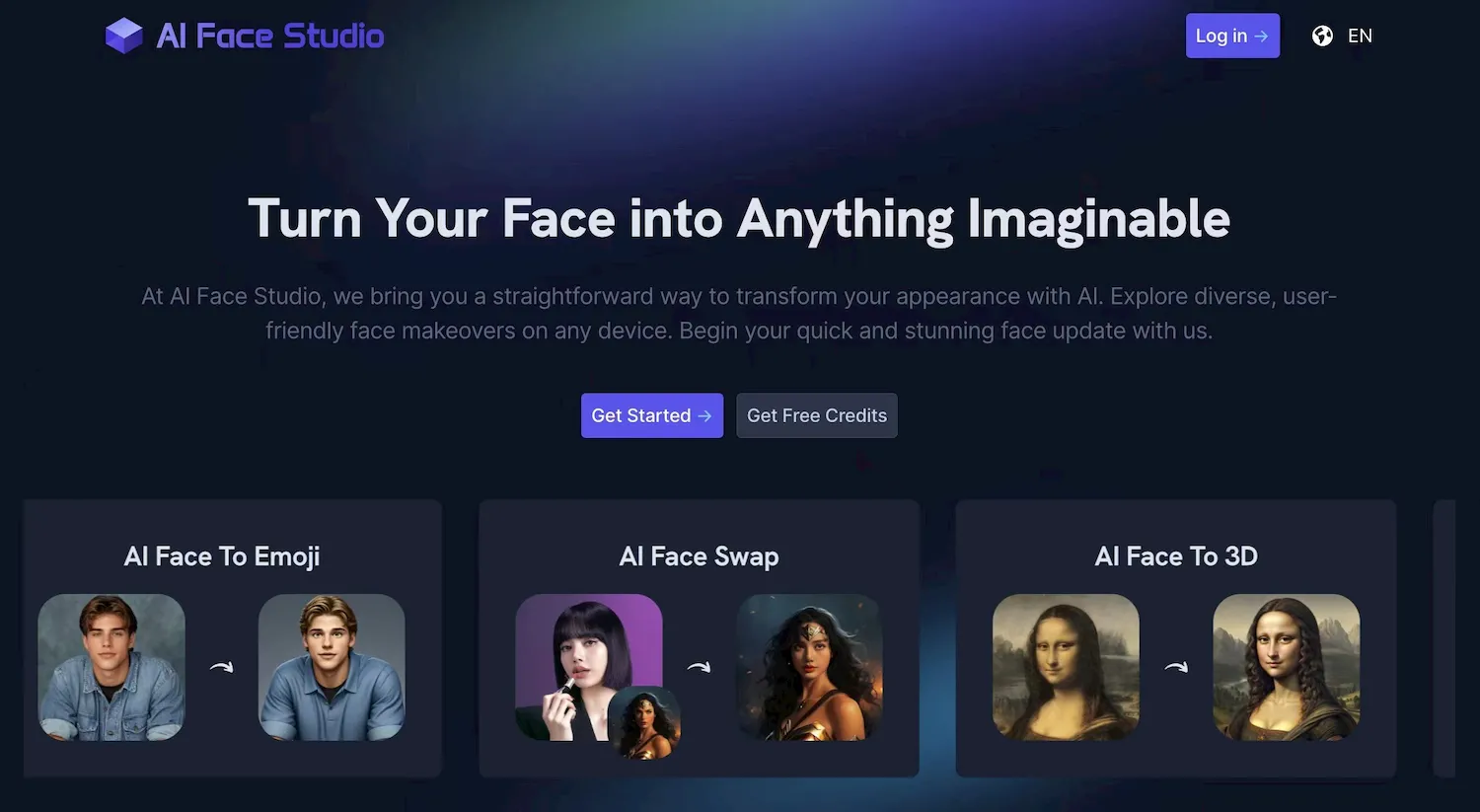 AI Face Studio - Multi Style AI Face Generator screenshot