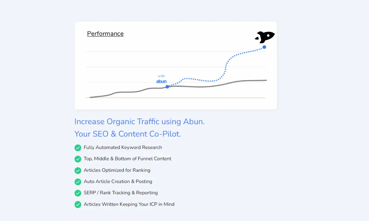 Abun - Organic Traffic Growth by AI Benefits