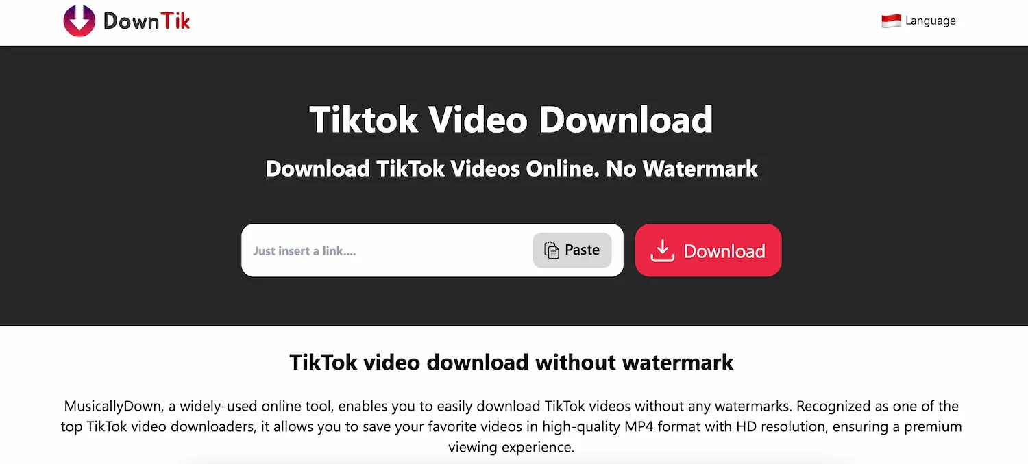 DownTik.App - Free Download TikTok Videos Official Website