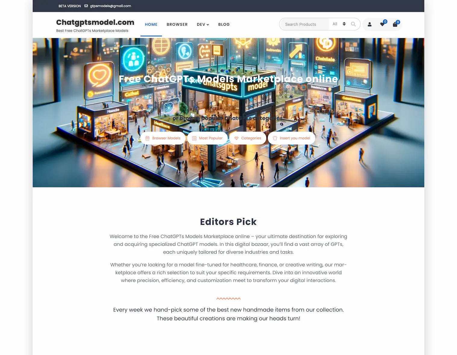 Free-ChatGPT-Models-Marketplace Official website