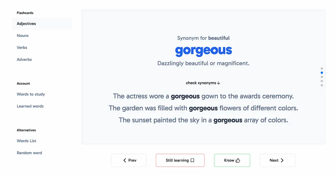 LanguageBeast - Learn English vocabulary screenshot
