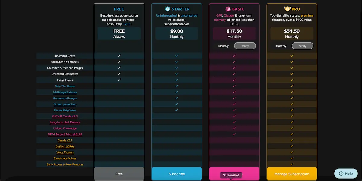Moemate - AI Character Chat pricing and features