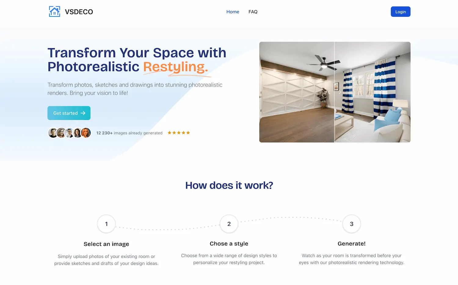 VSDECO - AI Interior Design Generator screenshot