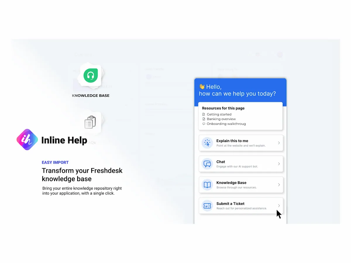 Inline-Help dashboard ,pricing plan and features