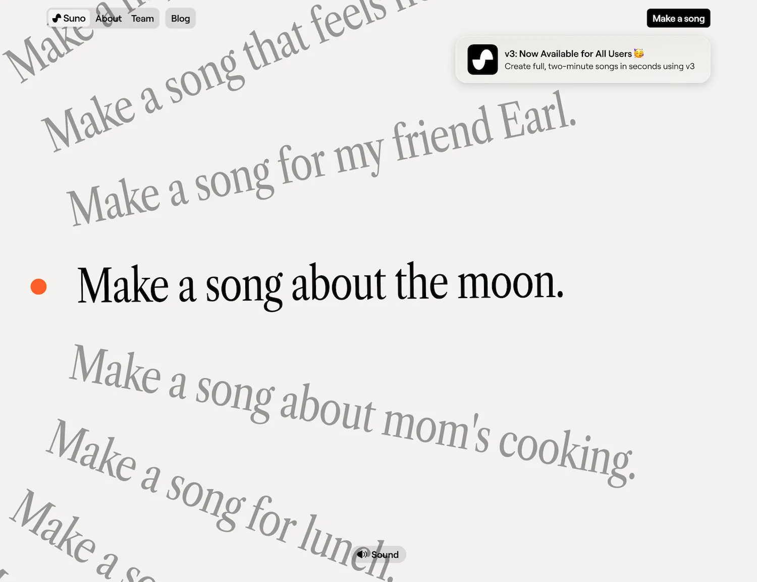 Suno AI Music Generator screenshot