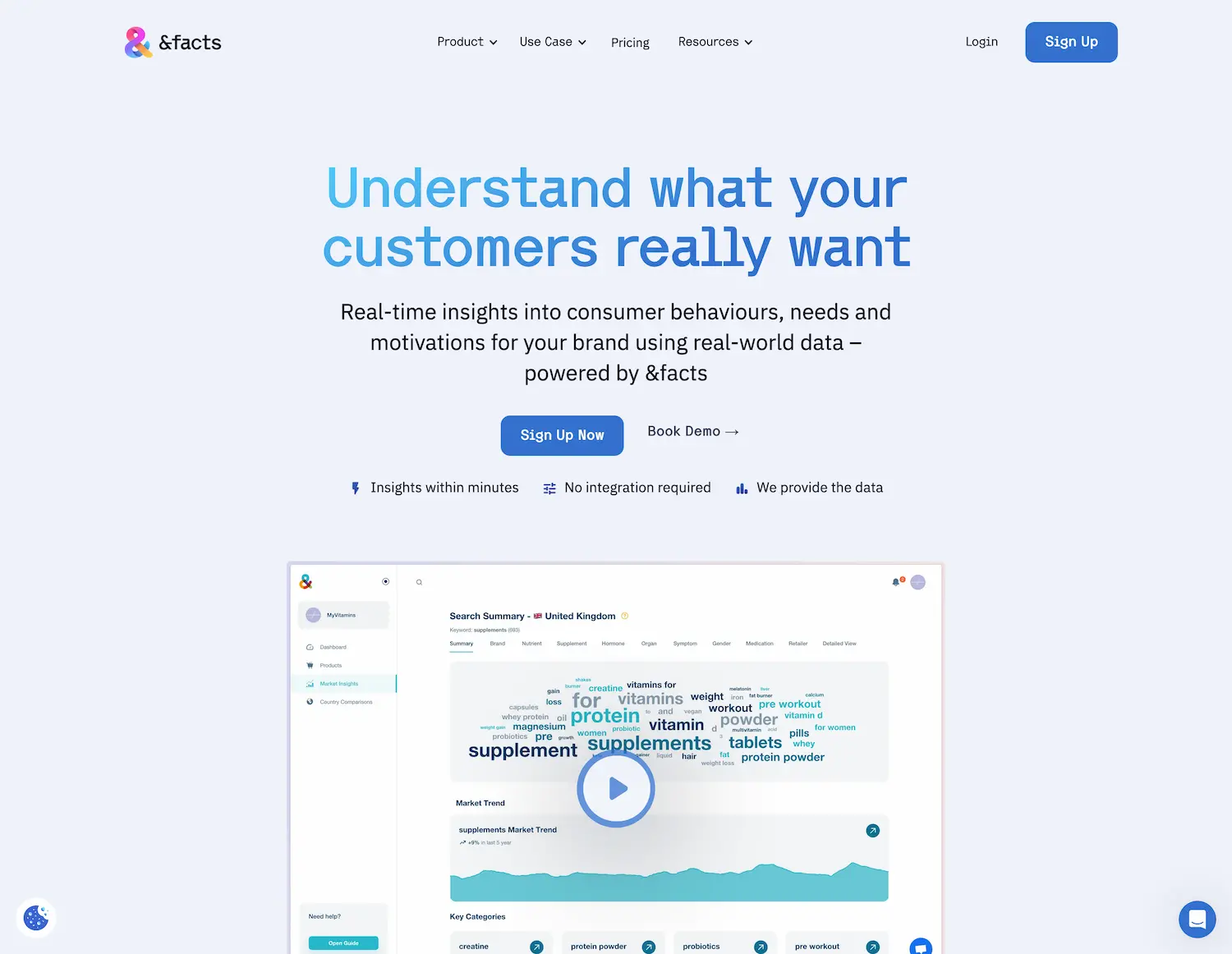 AndFacts - AI market insights screenshot