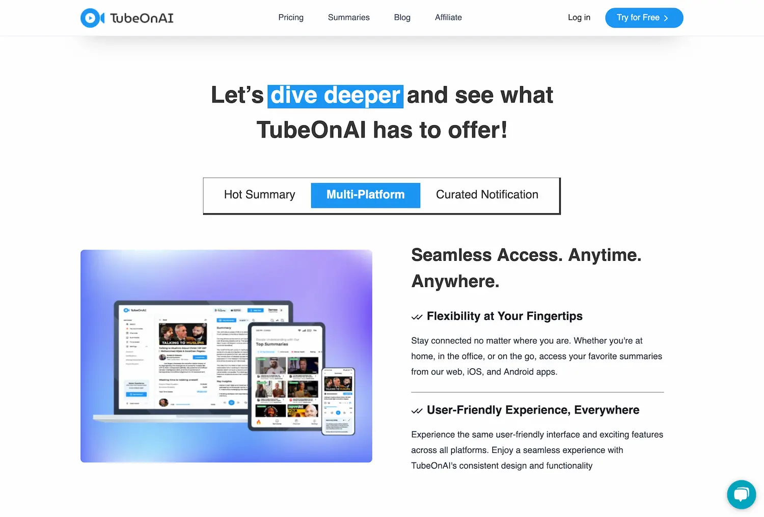 TubeOnAI - Summary for YouTube Videos